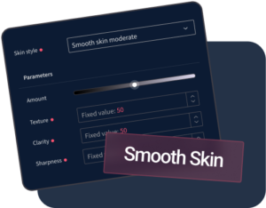 Haut glätten und optimaler Teint-Ausgleich mit Imagen KI-Bearbeitungssoftware für Fotografen