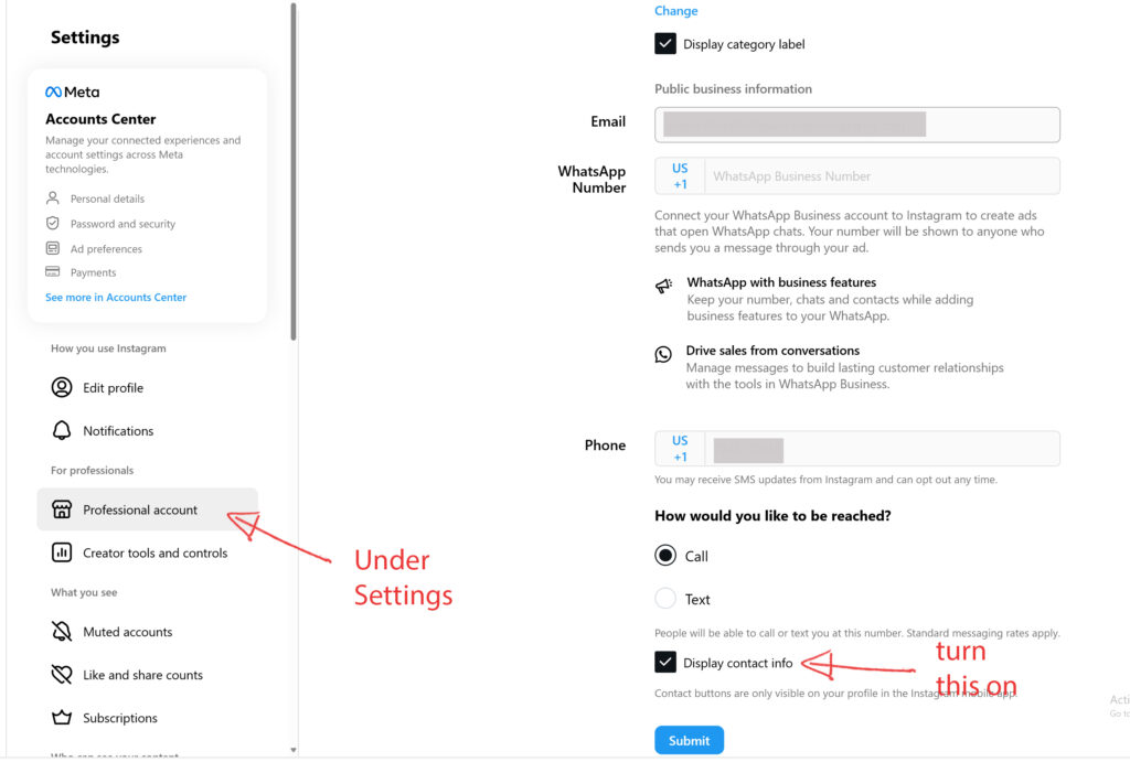 Digitales Marketing für Fotografen – bewerben Sie Ihr Geschäft online mit Kontaktinformationen des Geschäftskontos